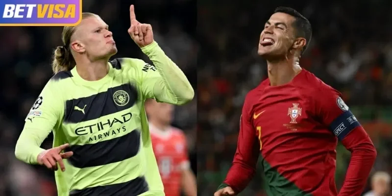 So sánh Haaland và Ronaldo tiền đạo hai chân đa tài